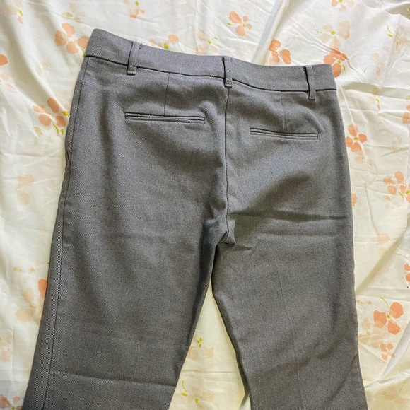 Ann Taylor business suit pants classic woven pattern black white look grey XS 25 - Picture 5 of 8